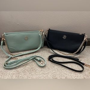 Glass Ladder & Co Vera Shoulder Bags - Moss & Black